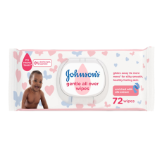 Johnson's baby gentle all over wipes 72's